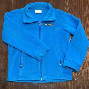 Columbia fleece zip up jacket/sweatshirt in blue size XXS